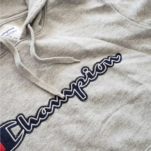 Champion Gray Hoodie with Logo S - Picture 2 of 4